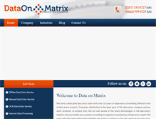 Tablet Screenshot of dataonmatrix.com